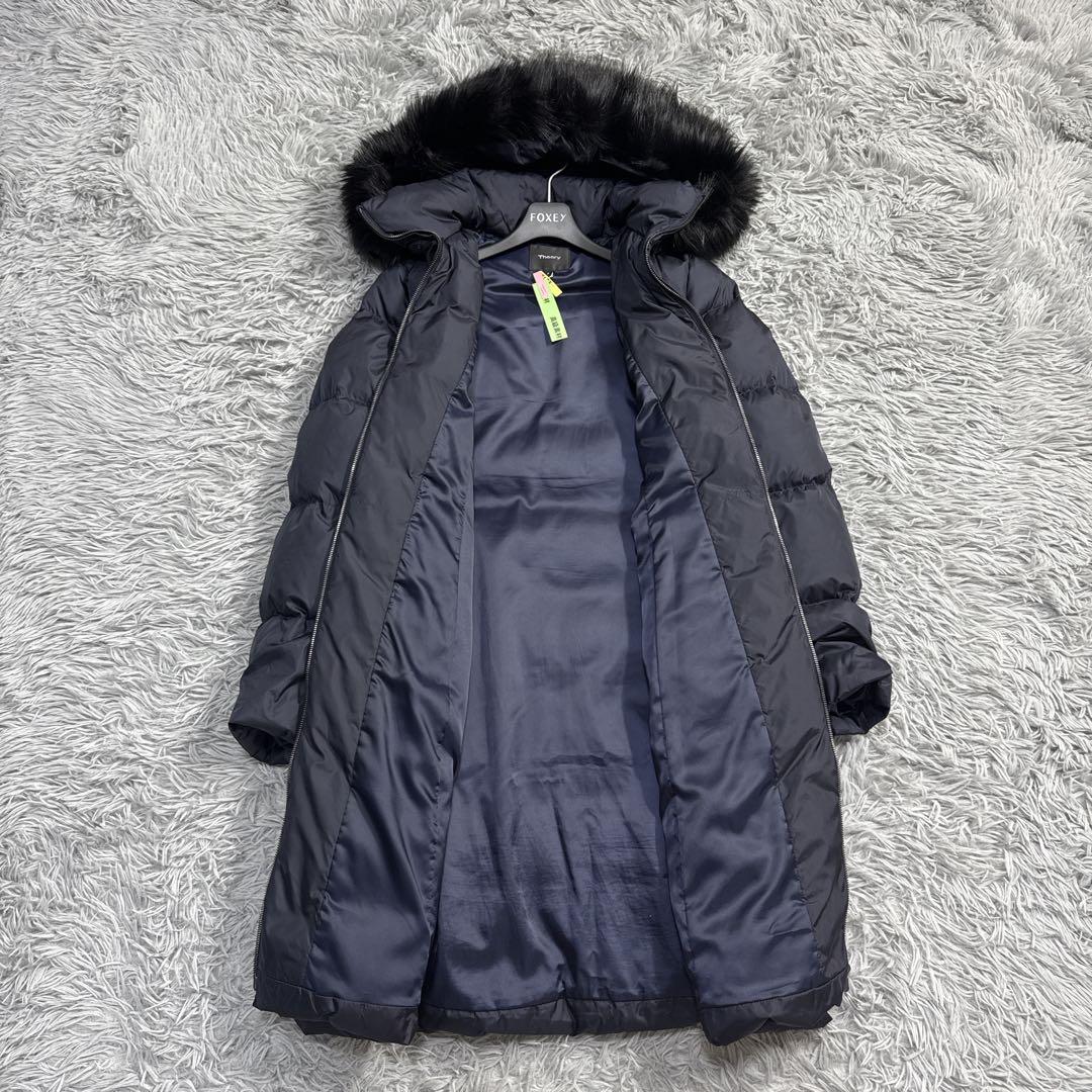 極美品✨セオリー 3wayダウンコート ERINDANE フードファー ネイビー