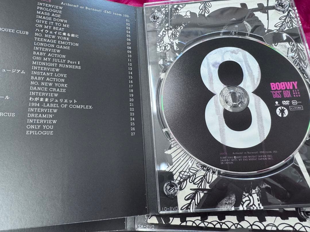 BOØWY \"GIGS\" BOX TOBF-5555-62 20周年記念　美品