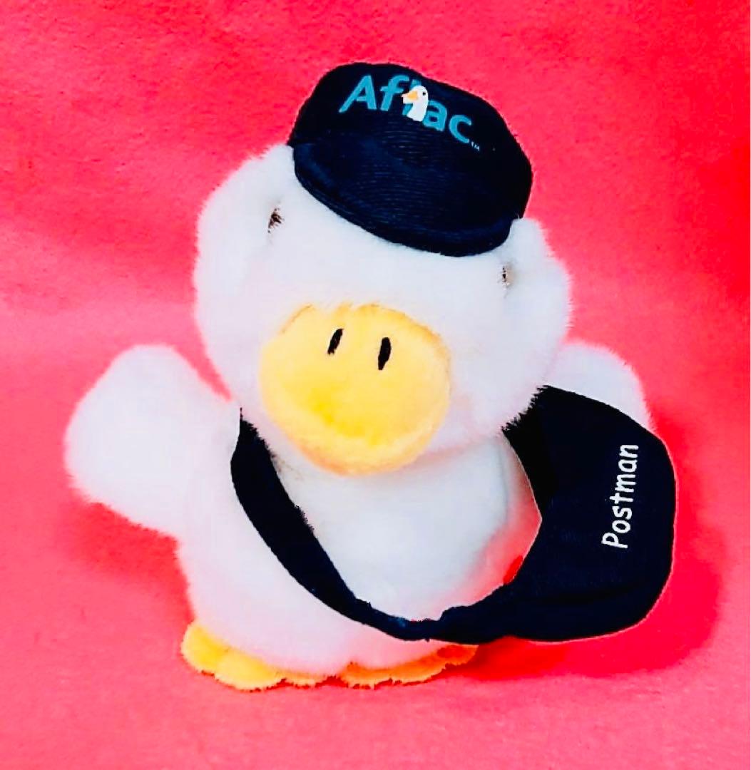 激レア初期アフラック生命保険会社アヒル当時物ぬいぐるみノベルティ