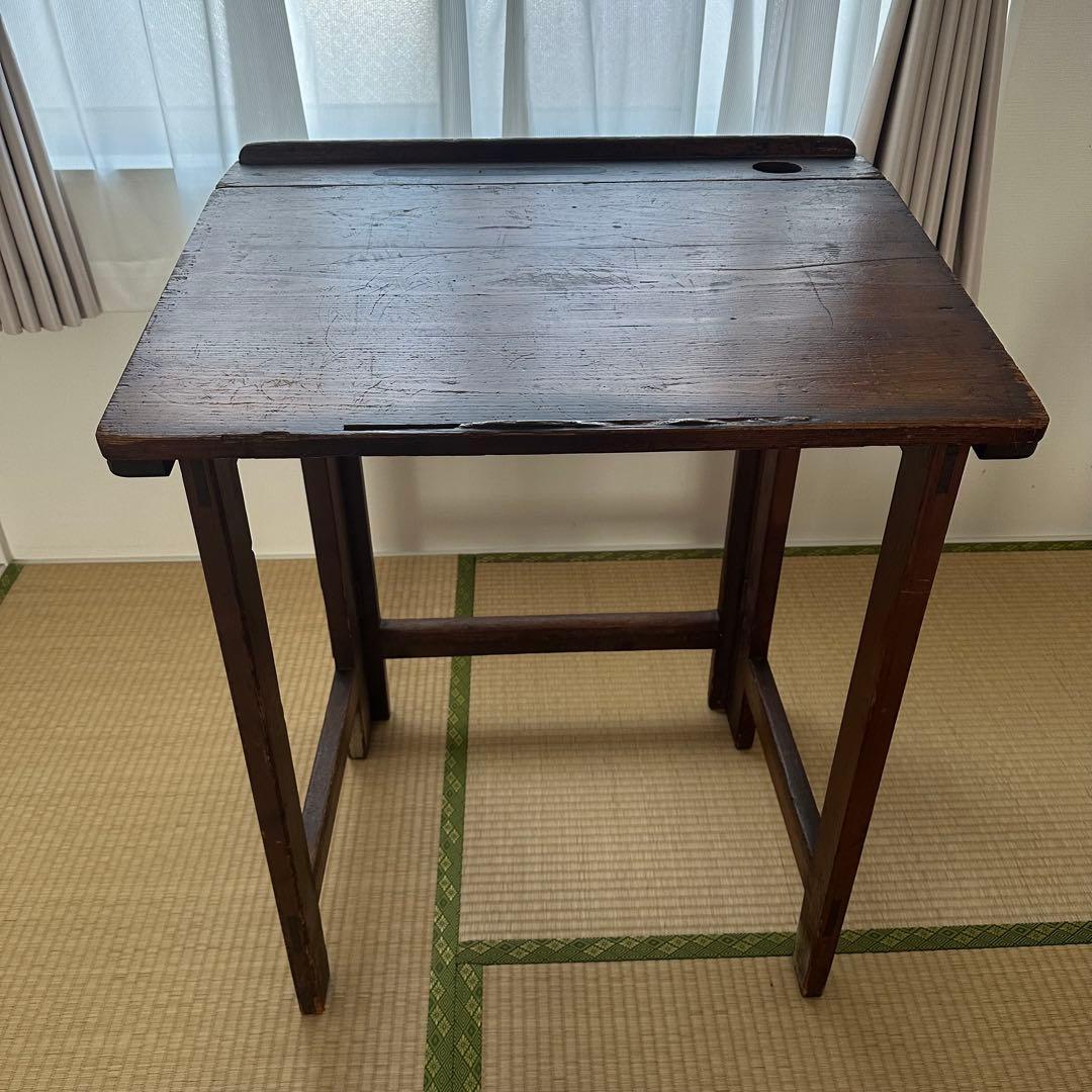 ヴィンテージ　イギリス　スクールデスク　学校机　折りたたみ イギリスヴィンテージ 折りたたみ スクールデスク 学校机 シャビー