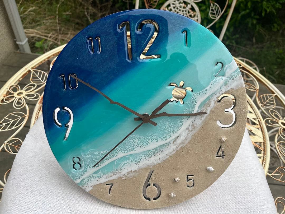 レジンアート海(値下げしました) 前回即完売だったアートを 再販しました！ #2ocean mold art エポキシ