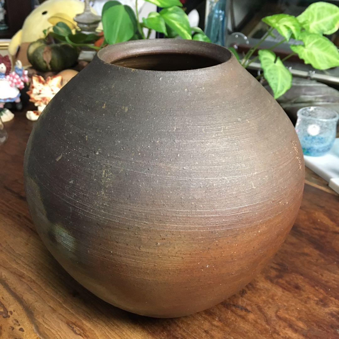備前焼 小川秀藏 壺 壷 花瓶 一輪挿し