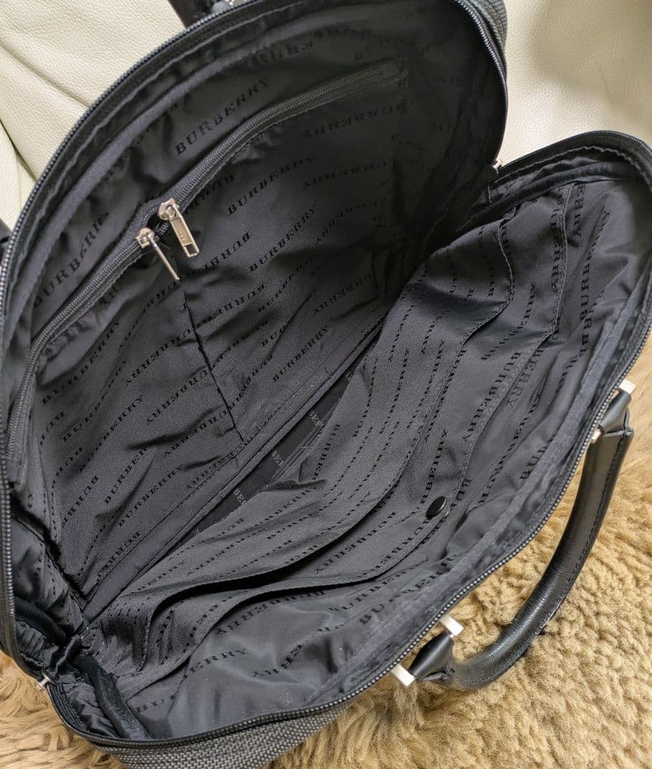 レア】BURBERRY バーバリー ブリーフケース ダークグレー ホースロゴ