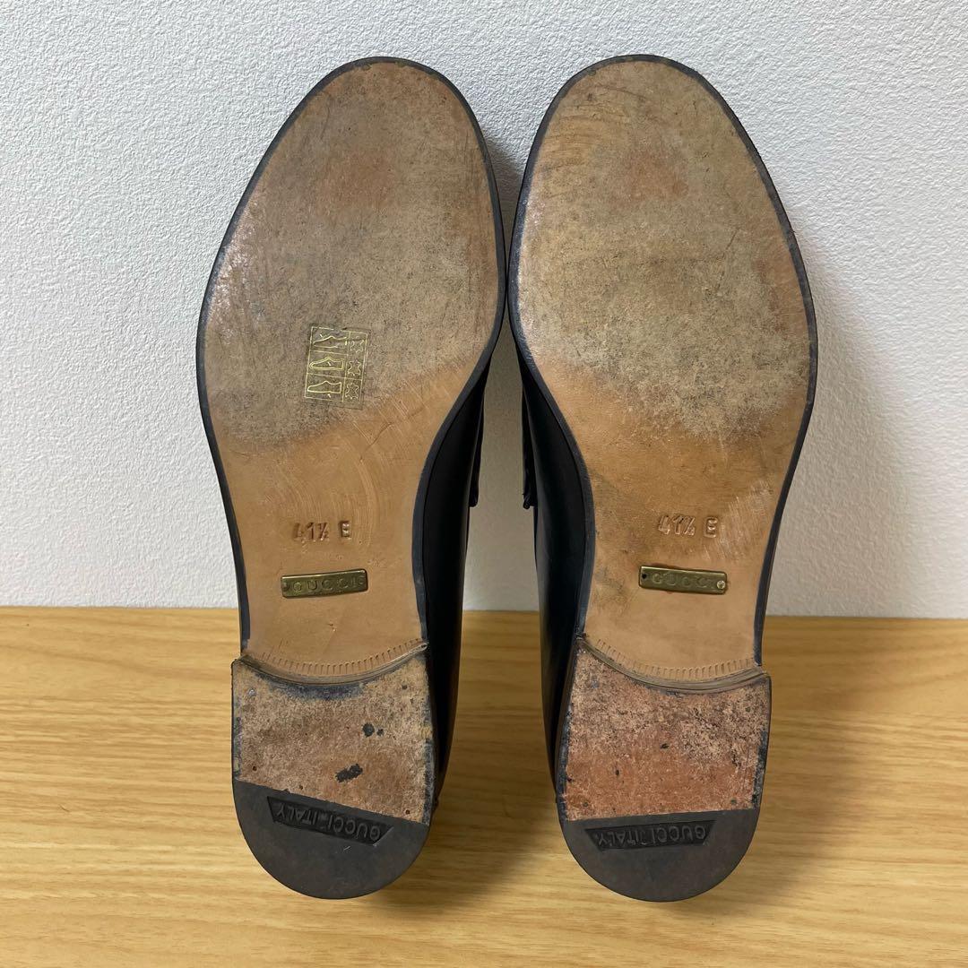 グッチ ホースビットローファー レザー ブラック 110 0009/2 41.5