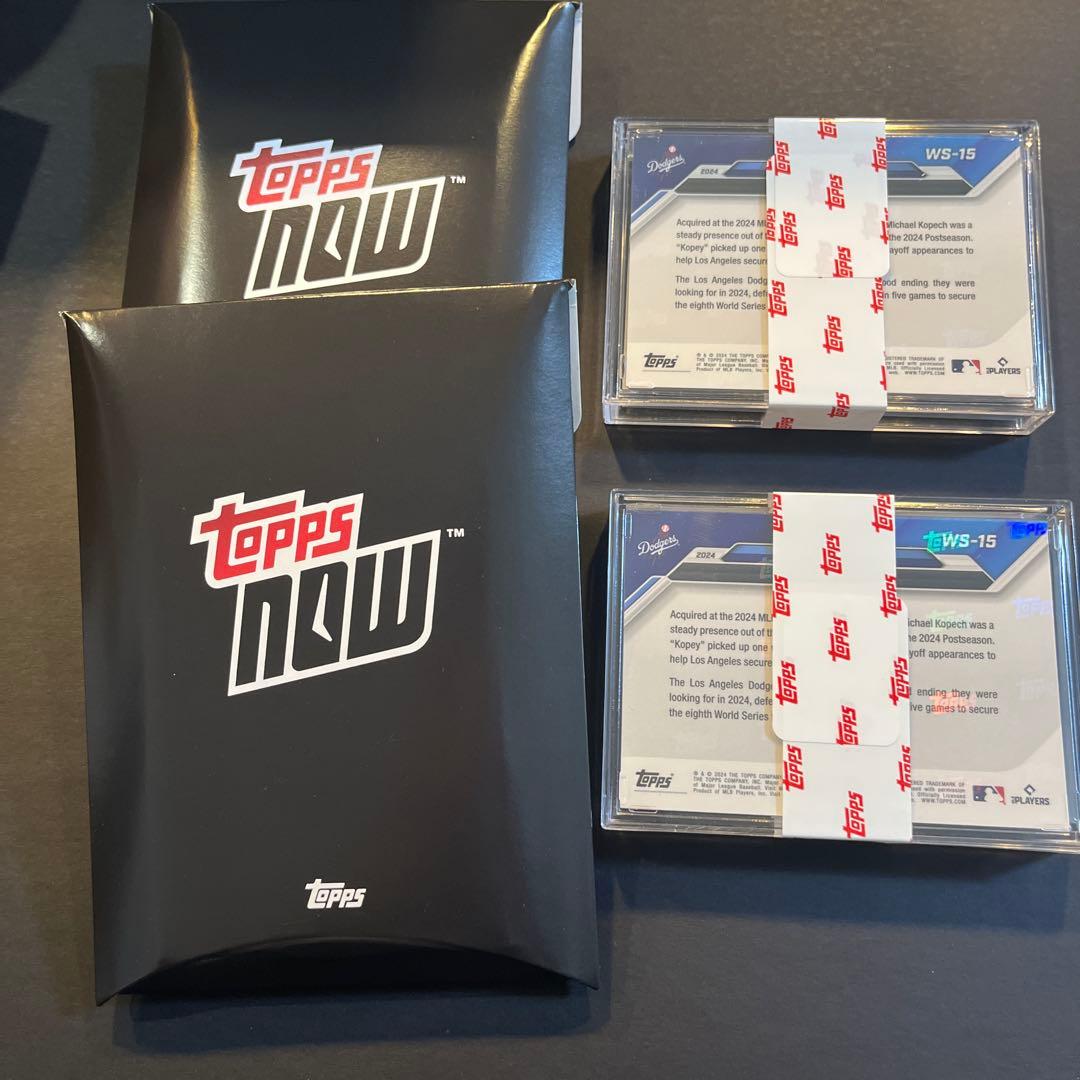 【新品未開封】Topps NOW ワールドシリーズ優勝記念大谷翔平 2セット ドジャースがワールドシリーズ制覇！ 世界一決定から1時間で大谷サイン
