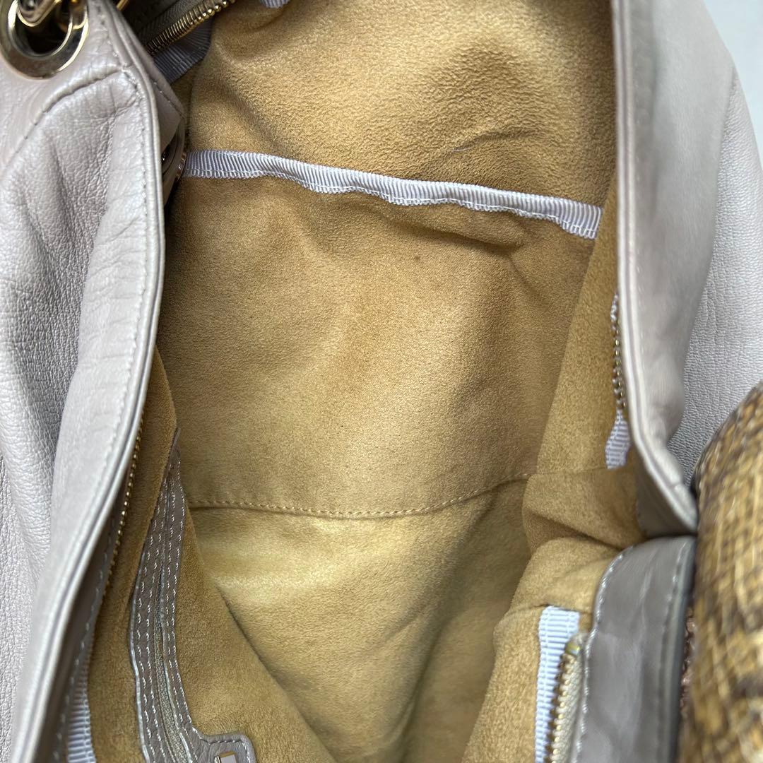 極希少✨ ジミーチュウ ワンショルダーバッグ スカイ レザー パイソン