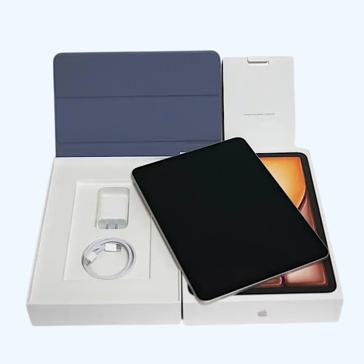 保証残あり美品iPad Air M2 128GB バッテリー最大容量100% 11インチiPad Air（M2）Wi‑Fi 128GB - ブルー [整備済製品] - Apple