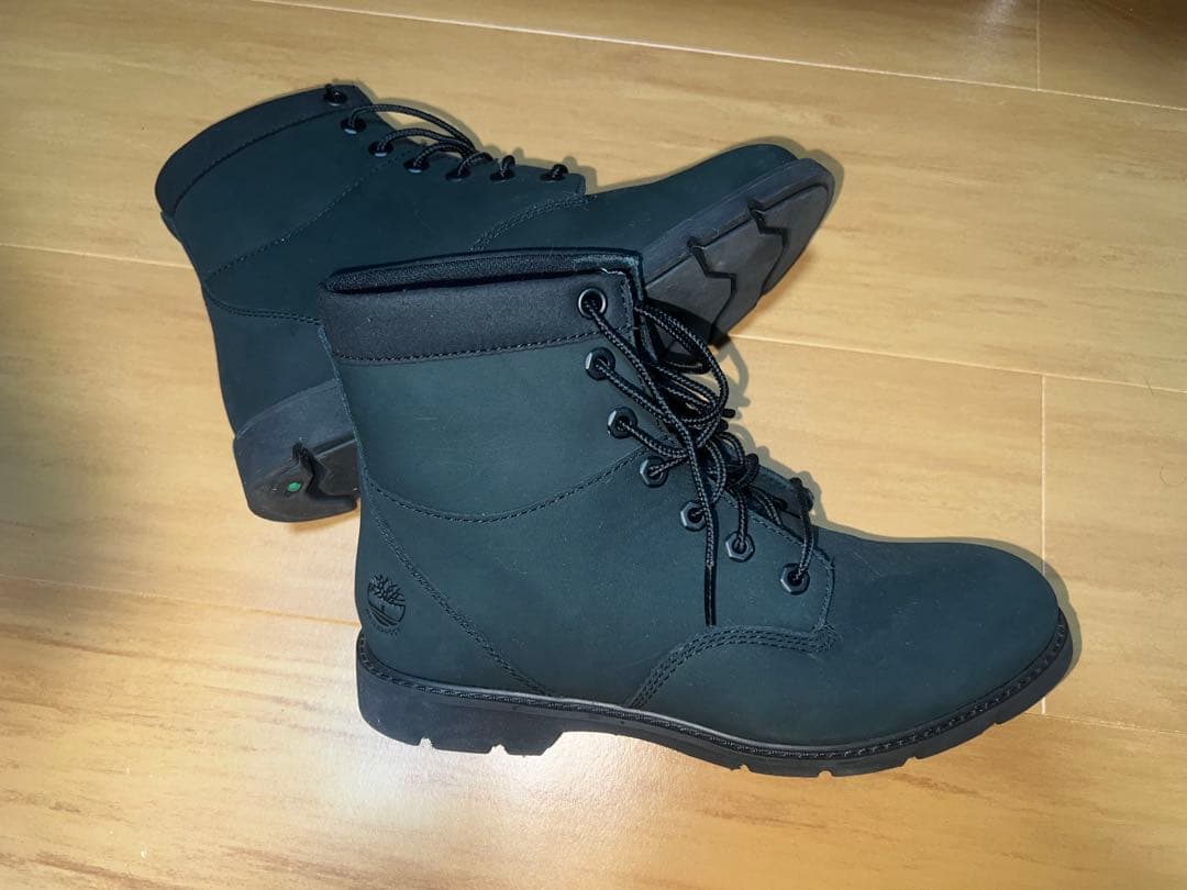 Timberland ブラック レースアップブーツ ハイカット - メルカリ