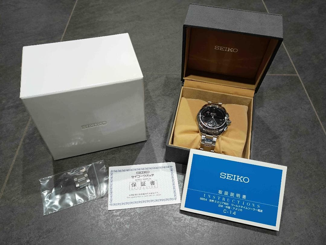 付属品完備 稼働】 SEIKO ブライツ8B54-0AA0 電波ソーラー - メルカリ