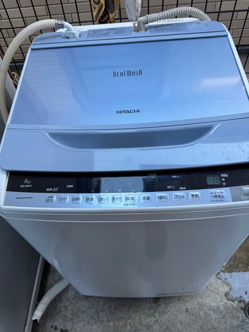 2016年製 日立 全自動洗濯機 ビートウォッシュ 8kg（BW-8WV形） - メルカリ