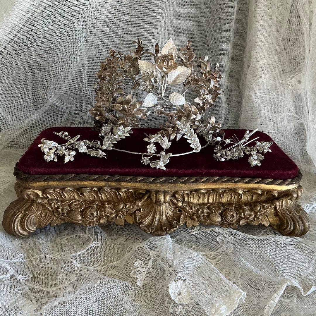 【重厚】フランス　アンティーク　ディスプレイ台　台座　ポワドレ　時計台 重厚】フランス アンティーク ディスプレイ台 台座 ポワドレ 時計台