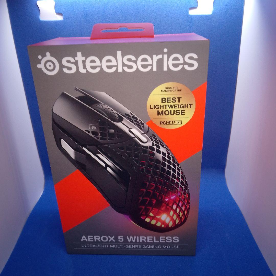 ⭐️ SteelSeries Aerox 5 Wireless 【新品・未開封】 SteelSeries Aerox 5 Wireless - Holey RGB Gaming Mouse - Ultra