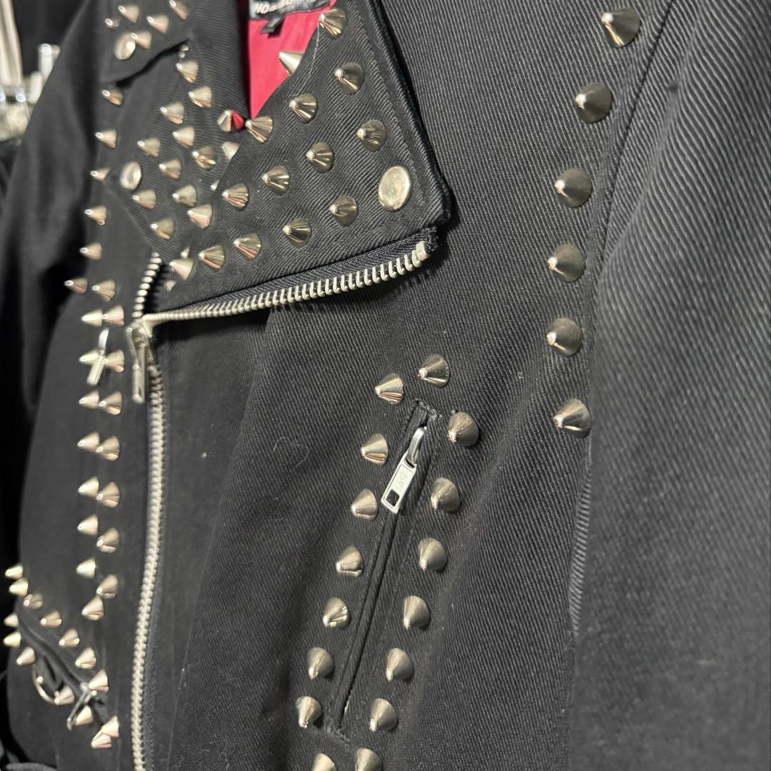 SEX POT ReVeNGe スタッズライダースジャケット - メルカリ