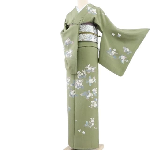 Y1710◇正絹 修落款 縫い一つ紋 手縫い仕立て 訪問着 着物 - メルカリ