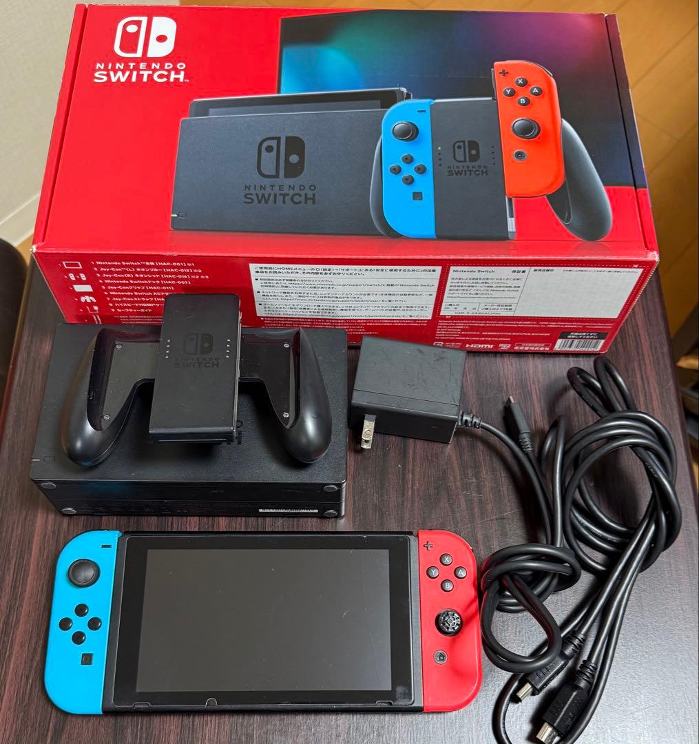 Nintendo Switch 本体 青/赤 Joy-Con - メルカリ
