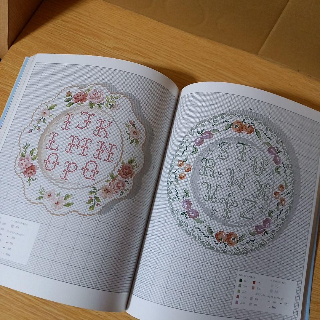 パリのアルファベットのクロスステッチ 380点のモチーフと小物の楽しい