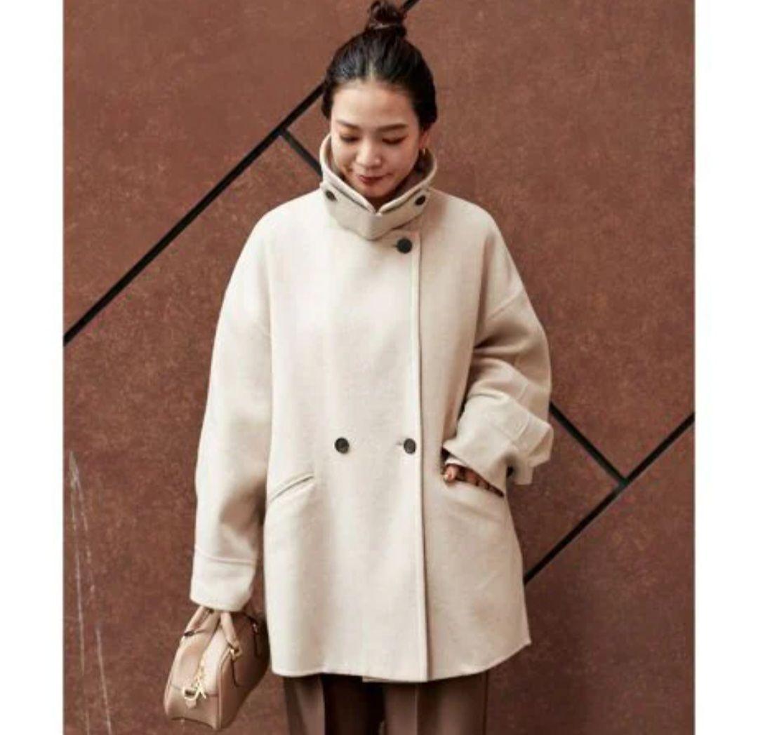 シンプリシテェ S120ブレンドリバーミドルコート ベージュ 24AW - メルカリ