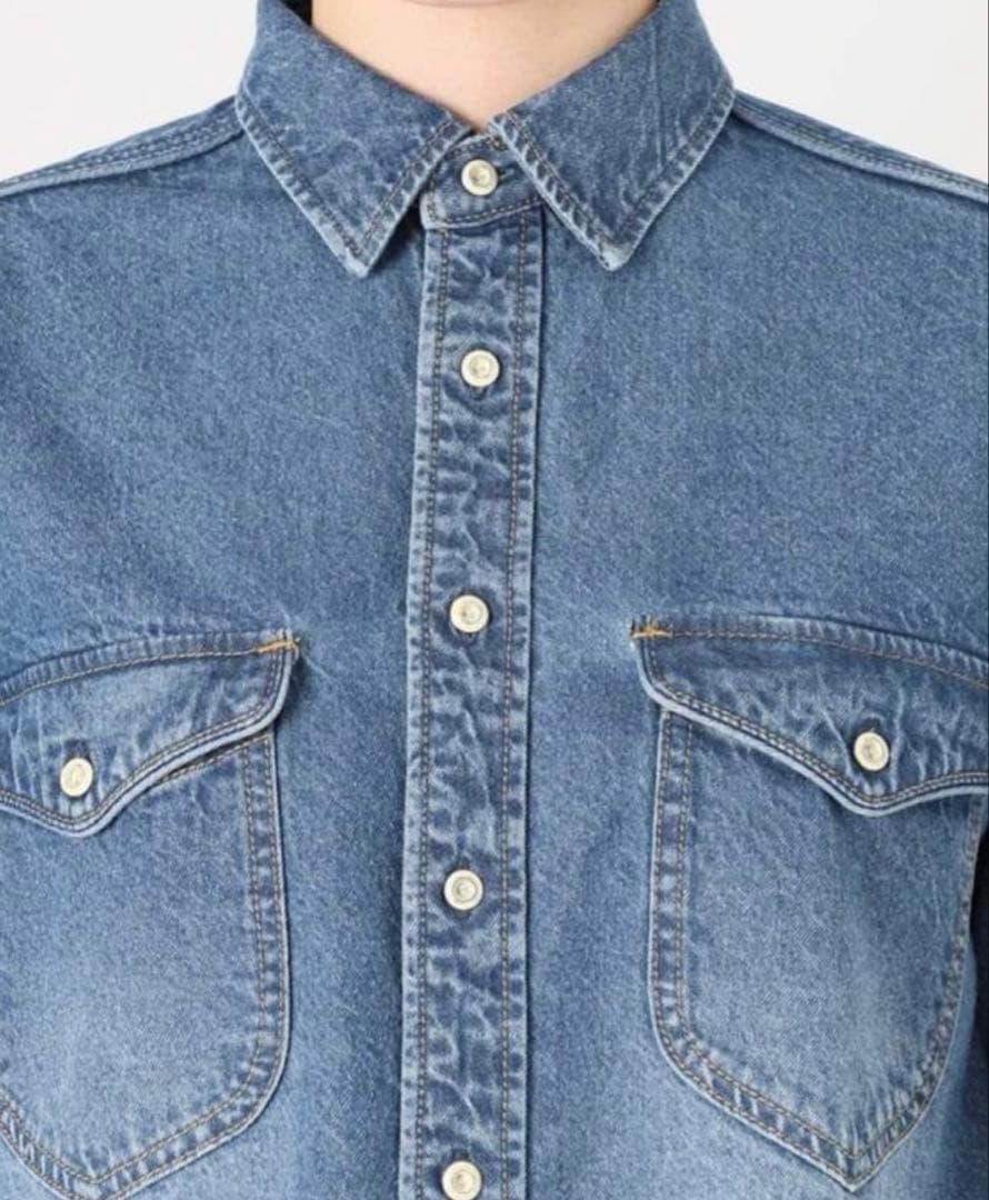 SLOBE IENA LE DENIM BDUデニムシャツ おしゃれボタン - メルカリ