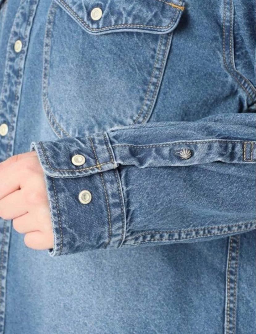 SLOBE IENA LE DENIM BDUデニムシャツ おしゃれボタン - メルカリ