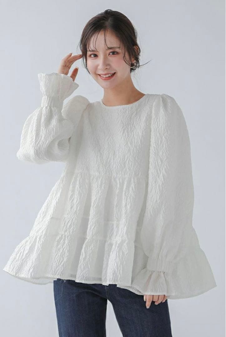 新品未使用フィットモアfitmoreタックスリーブジャガードトップス ZOZO限定商品】タックスリーブジャガードトップス【宅配便】 | Fit more