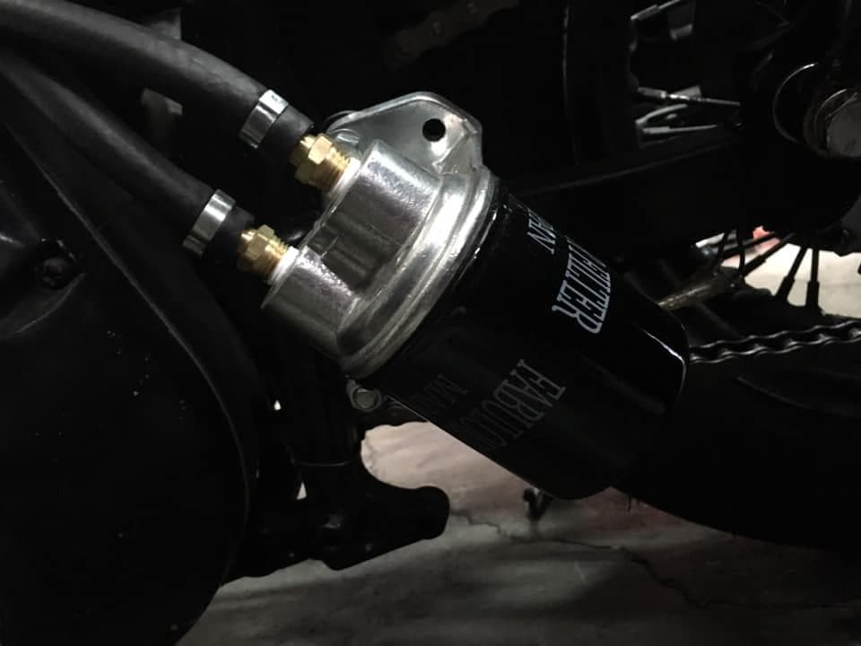 ハーレーオイルフィルター 移設ブラケット アルミ製 送料無料 - メルカリ