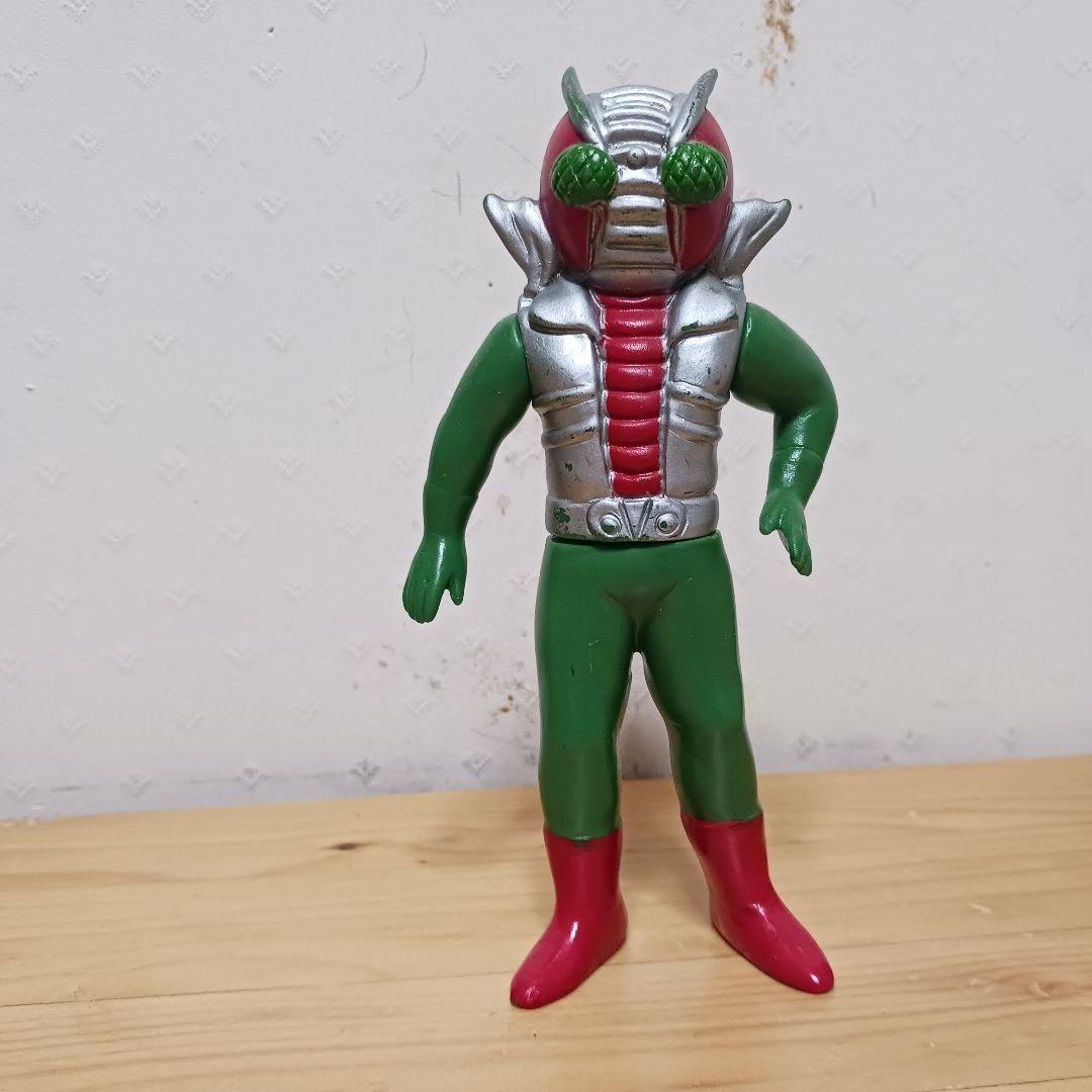 当時物 仮面ライダーV3 ソフビ 無版権 パチ