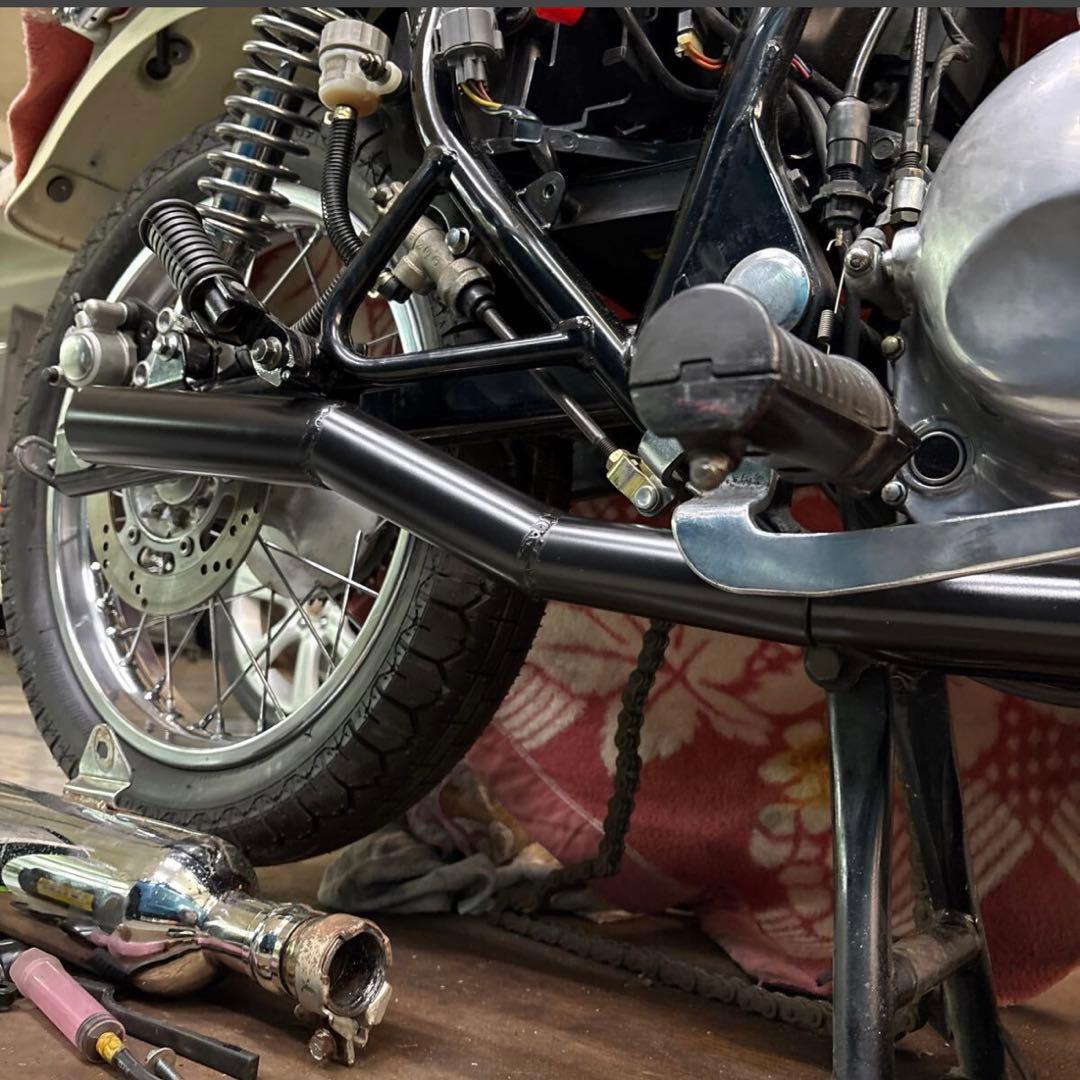 エストレア250 ワンオフショート菅 送料込み匿名配送 スリップオン