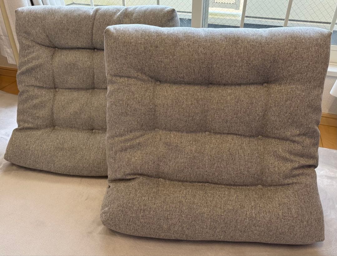 状態良☆】カインズ 2点セット 座布団にもなる背もたれイス F-Lepoco