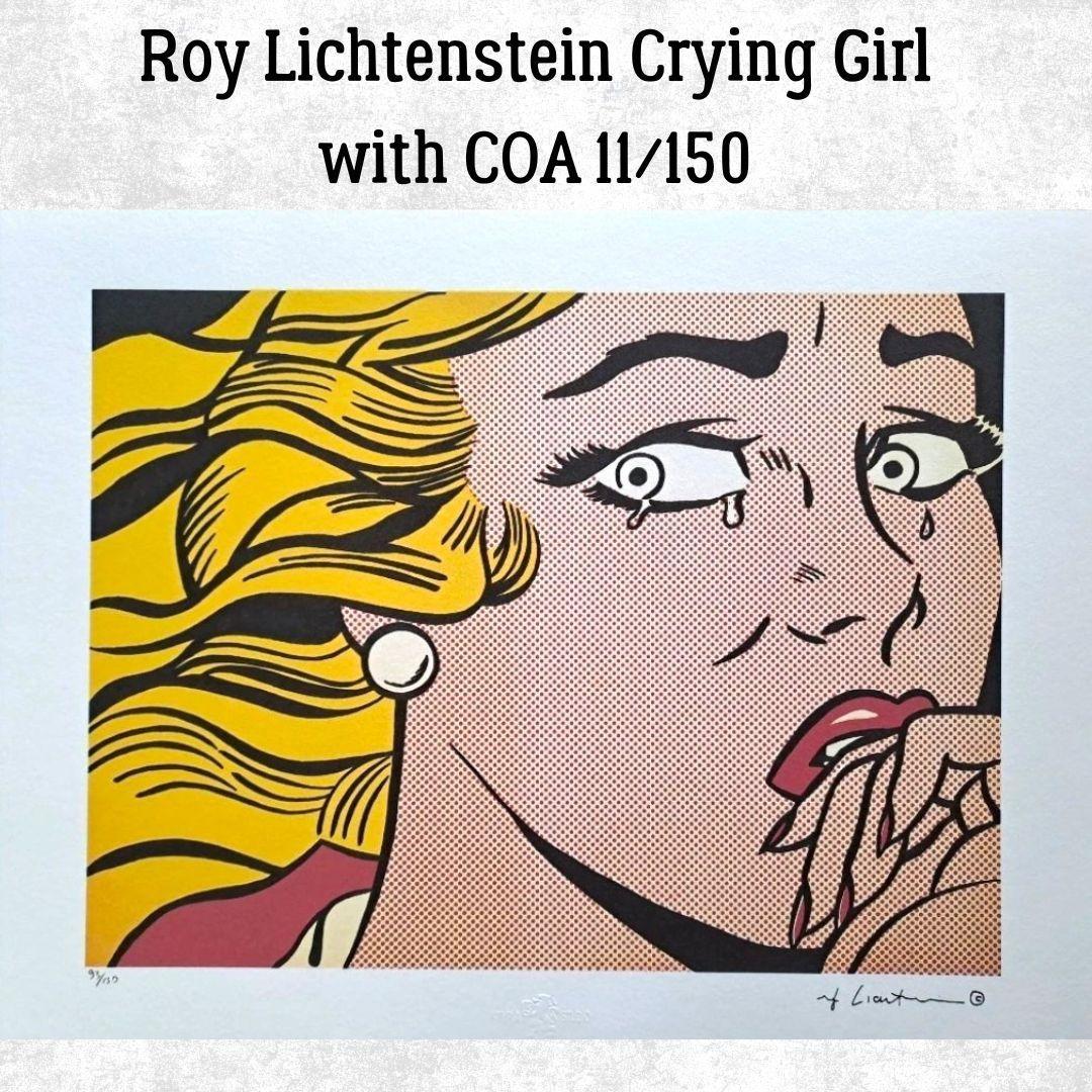 ロイ・リキテンスタイン Crying Girl オフセット複製　COA限定150 リキテンスタイン作品【Crying Girl】の買取・査定はミライカ美術にお