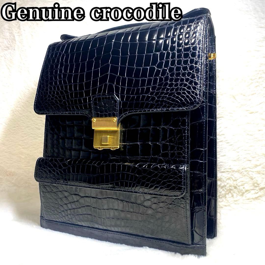 【Nari】✨高級✨amiet アミエット　クロコダイル　ビジネスバッグ Nari様専用】✨高級✨amiet アミエット クロコダイル ビジネスバッグ