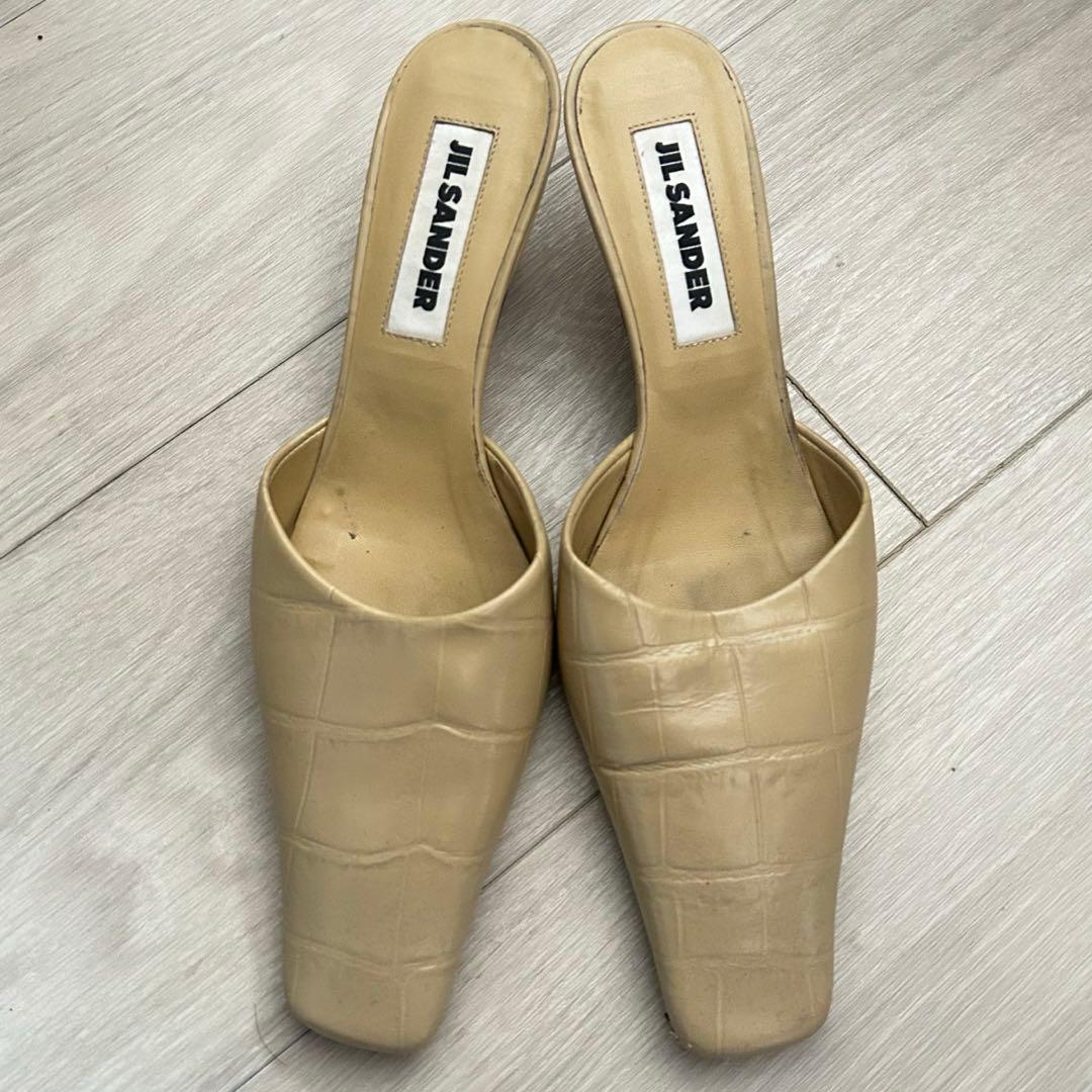 JIL SANDER ミュール 楽天市場】Jil Sander ジルサンダー Square Toe Leather Mules