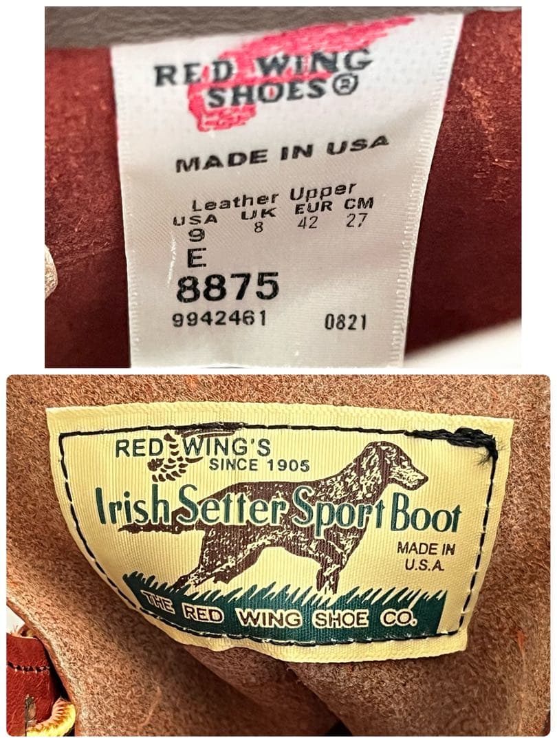REDWING レッドウイング 8875 IRISH SETTER 復刻 犬タグ - メルカリ