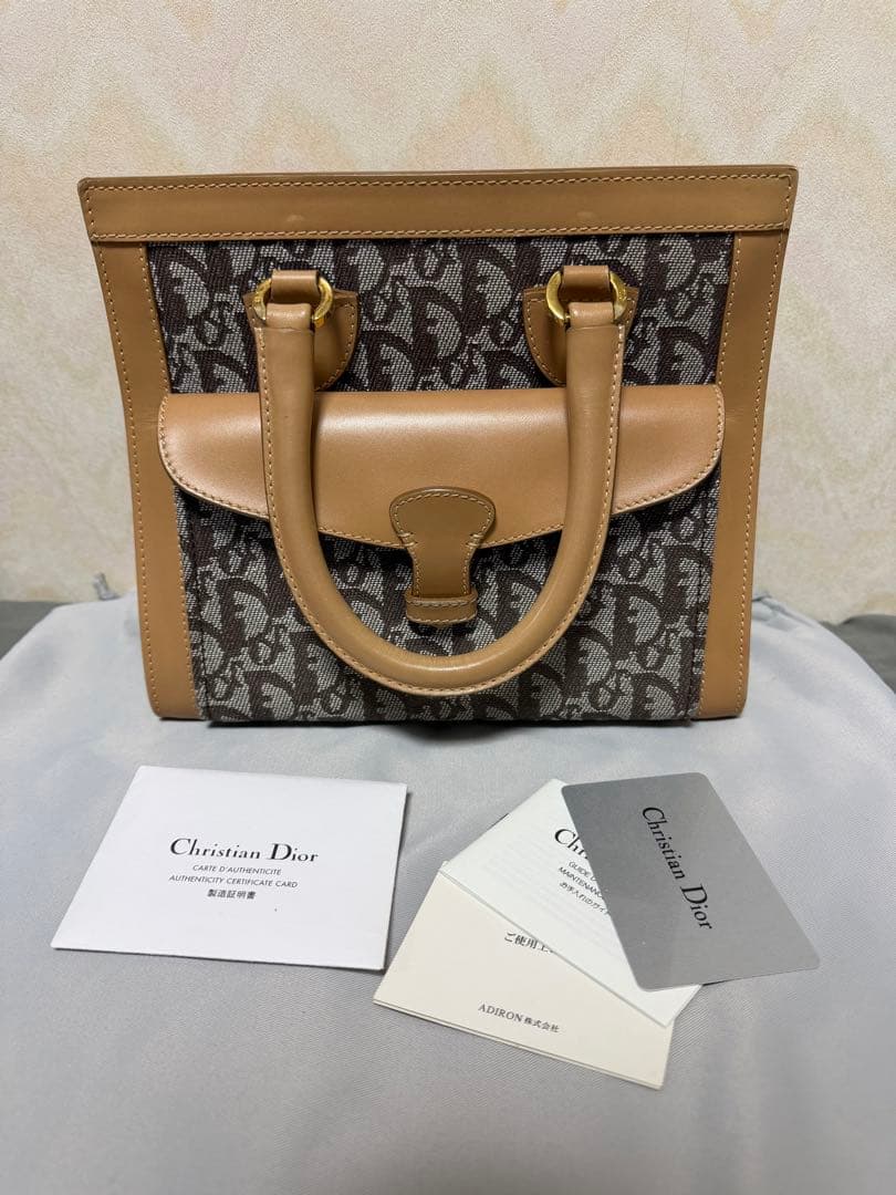 美品 Christian Diorハンドバッグ ギャランティーカード付属 - メルカリ