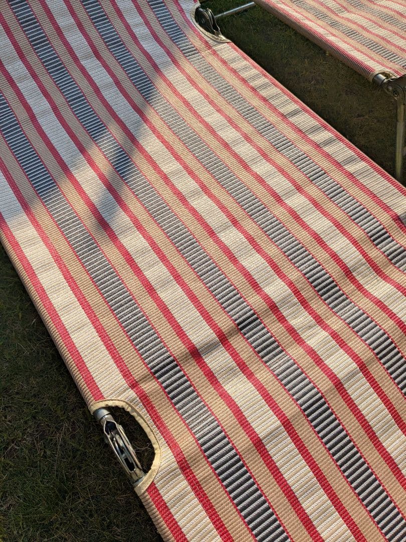 昭和レトロ折りたたみ式サマーベッド 2台セット