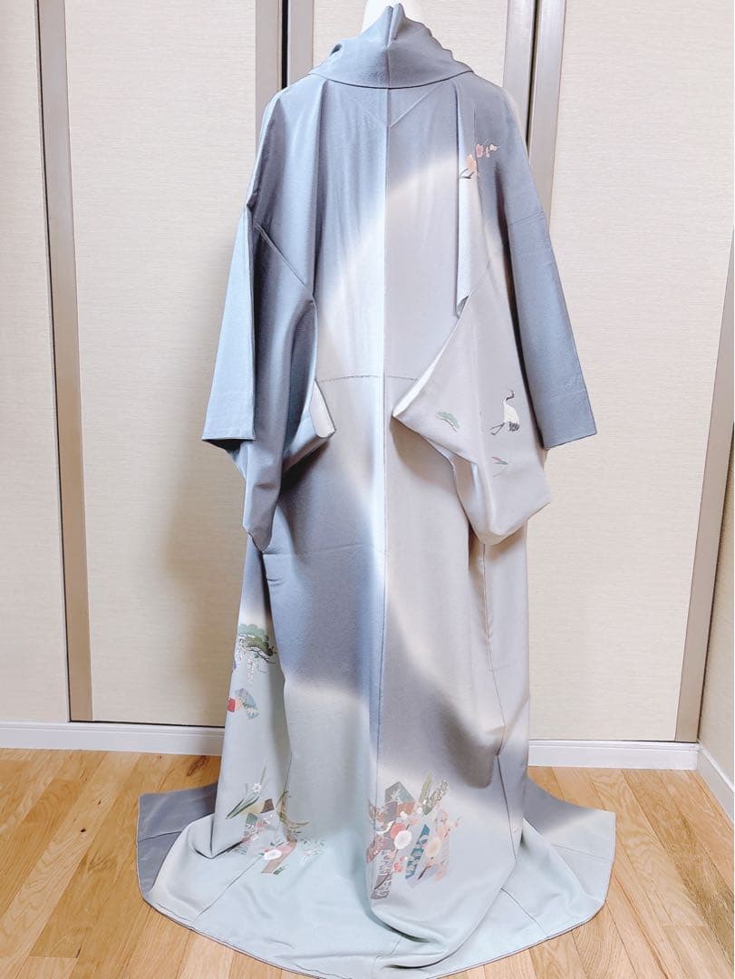 美品 田村哲彦 訪問着 フルセット 裄68 本加賀友禅 卒業式 入学式 M S