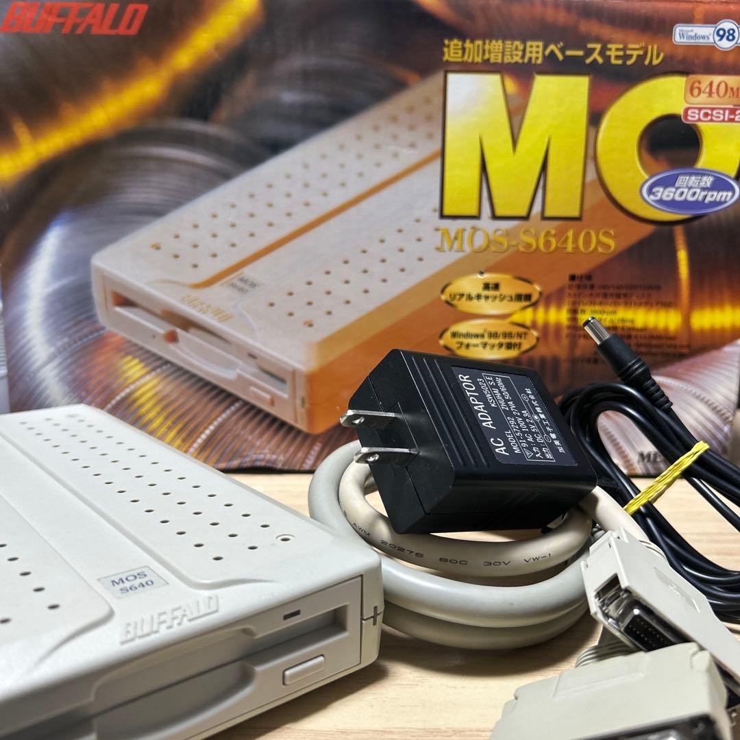 BUFFALO MO MOS-S640S SCSI-2 通電確認済み BUFFALO MO MOS-S640S SCSI-2 通電確認済み - メルカリ