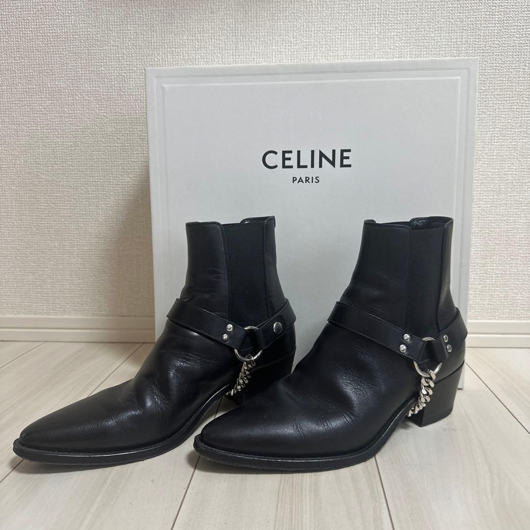 さしす様 専用！celine カマルグ バイカーチェルシーブーツ カーフ