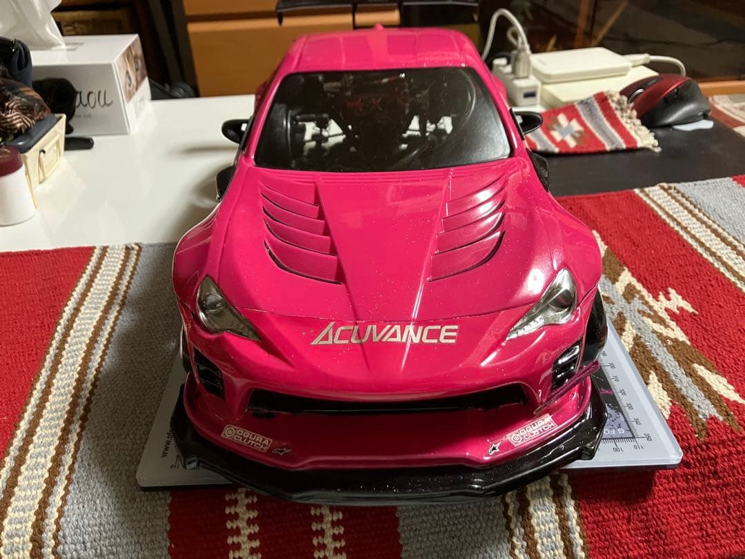 86 ドリフトボディー　GTウイング　ラメ塗装 タミヤ NSX ボディ ドリフト ウイング付 ラメ塗装｜Yahoo!フリマ（旧