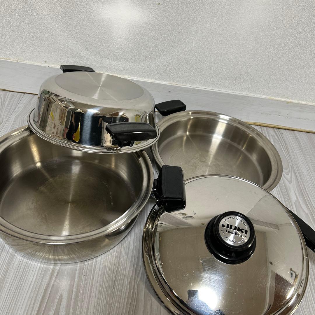 送料込み クックベスト 無水鍋(大)セット JUKI CookBest - メルカリ