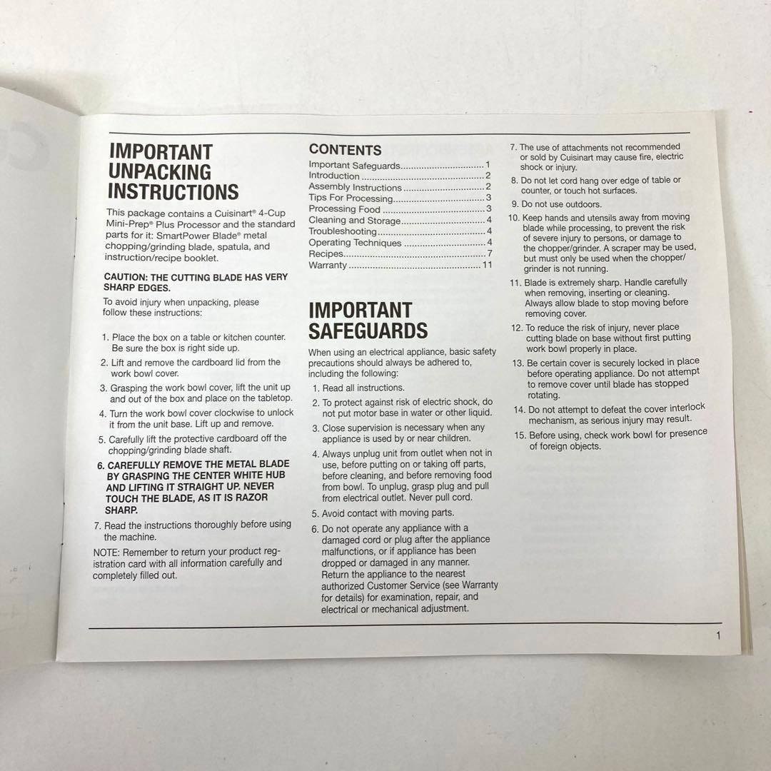 239-B クイジナート 4カップMini-Prep PlusProcessor - メルカリ