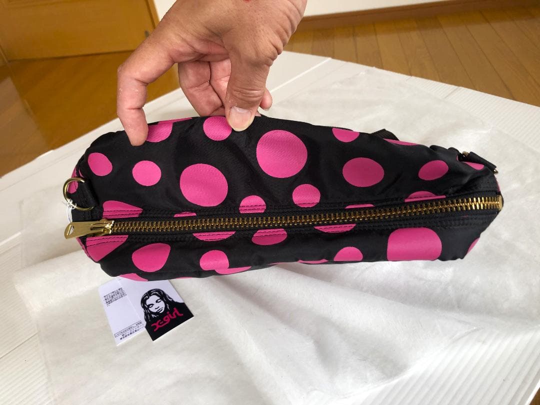 美品 ポーター 草間彌生 ウエスト ポーチ ボディー バッグ タンカー