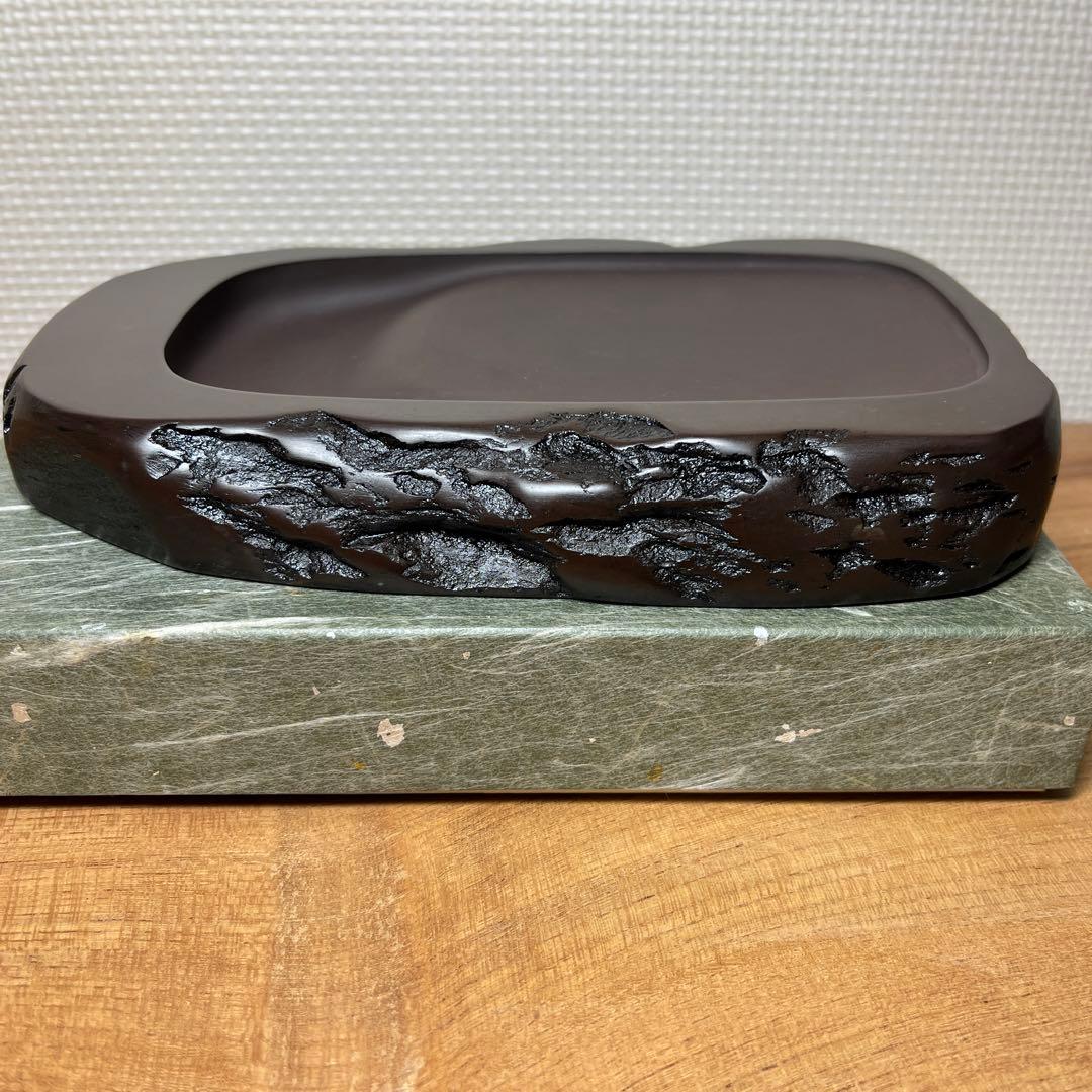 ⭕️赤間硯 野面硯 日本工芸会正会員 下井唯石 新品美品 女性好みの