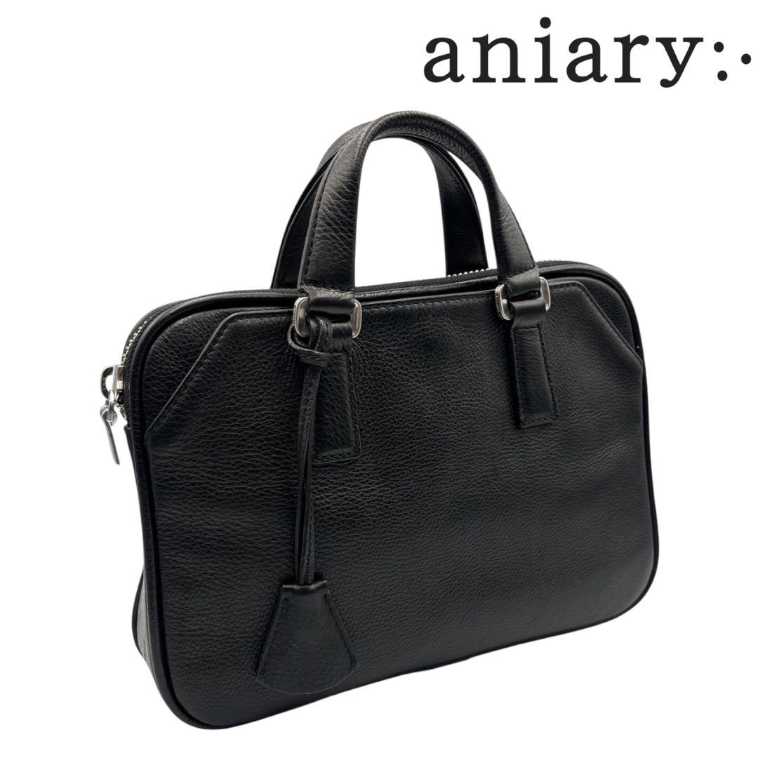 美品 アニアリ ミニブリーフケース 黒 レザー カモフラ iPad収納 B5 07-01005 ブリーフ | aniary（アニアリ） OFFICIAL WEB STORE