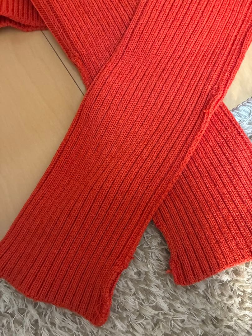 THE SHINZONE ロングリブカーディガン 赤 F 0 スナップボタン - メルカリ