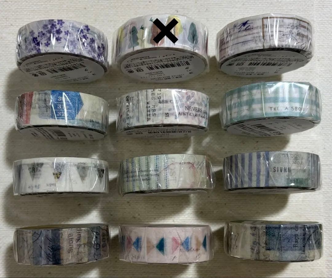 ヨハク 限定マスキングテープ 94点 バラでのご購入も歓迎ですの通販は