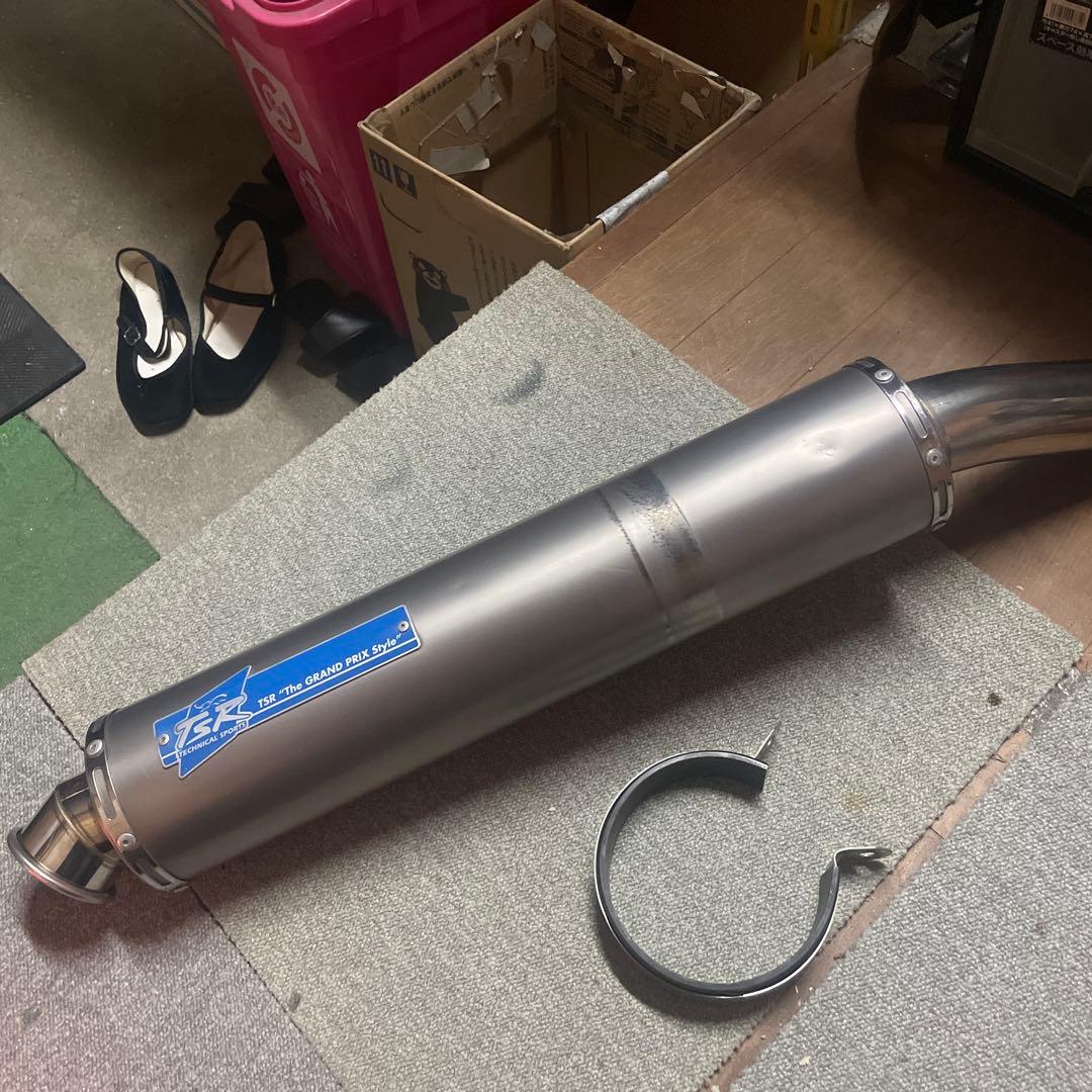 CB１３００TSR マフラー へこみ傷あり バイク事故 Z900 2019 スリップオンマフラー 素人のマフラー修理 SC