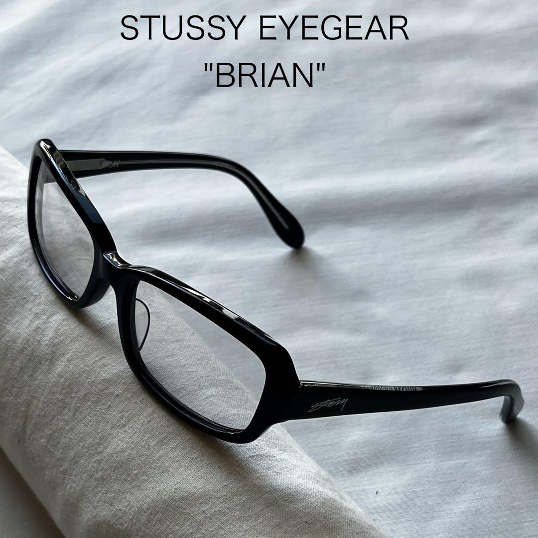 stussy ステューシー メガネ brian ブライアン クリアレンズ - メルカリ