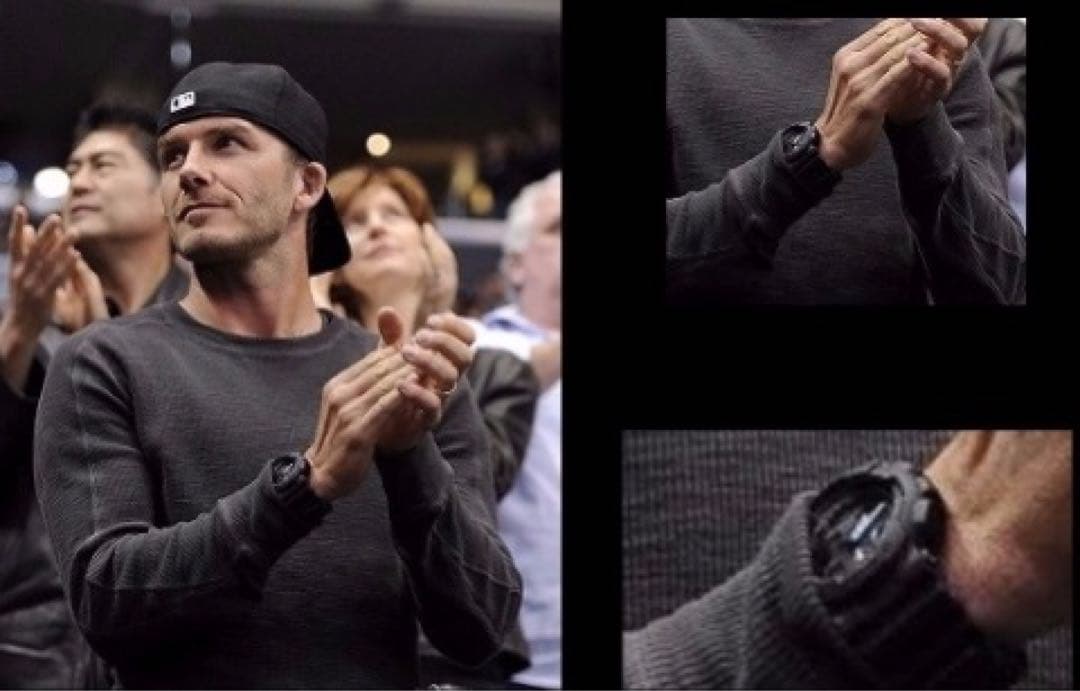 【 ベッカム着用G-SHOCKの電池新品 】 GA100 BLACK MODEL