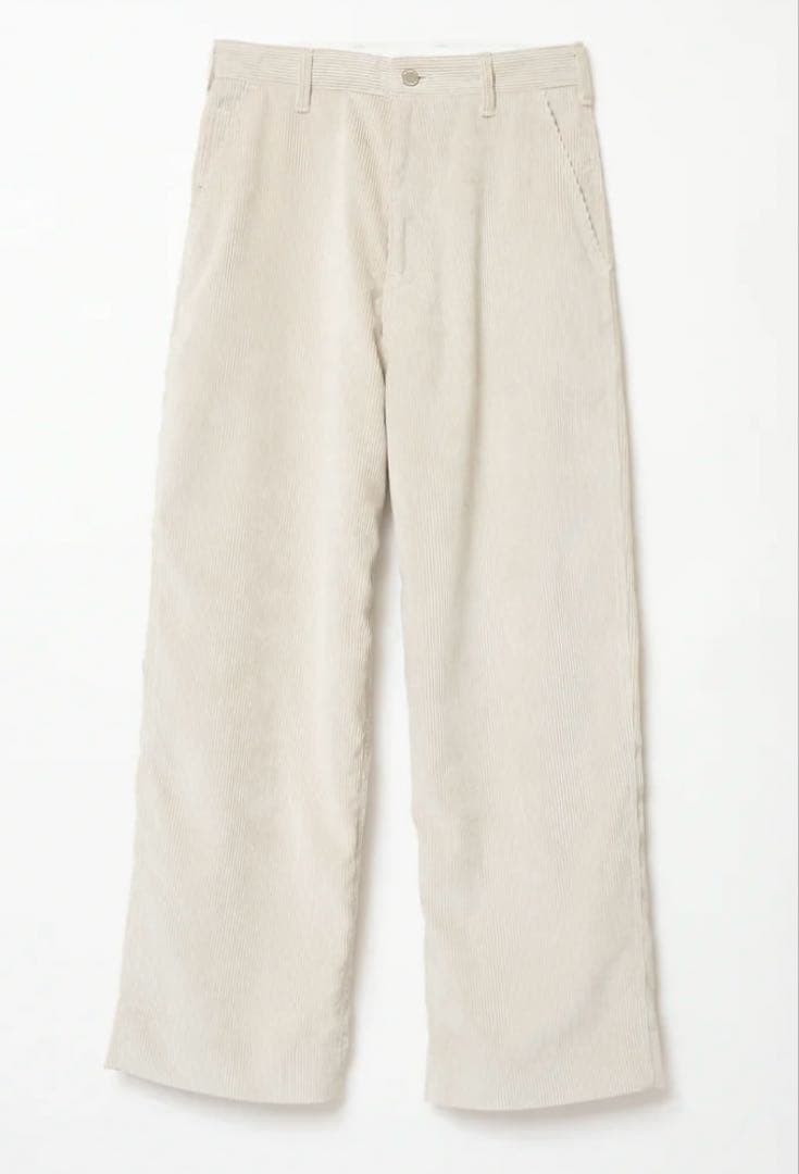 パンツ Shishikui painter C CORDUROY CREAM36 Painter C / CORDUROY CREAM – SHISHIKUI