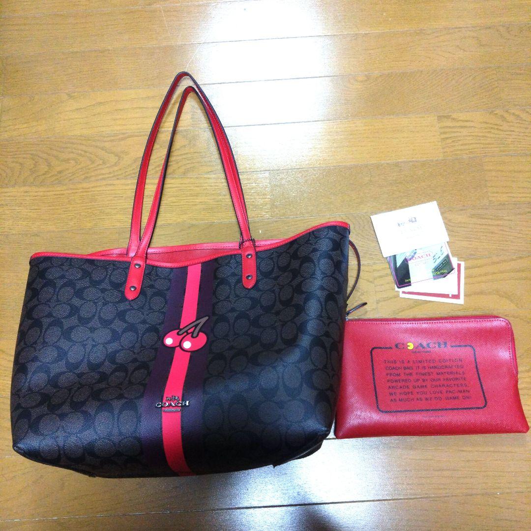 T様 極美品 入手困難 COACH パックマン コラボ リバーシブル バッグ US限定！パックマンとCOACHのコラボ商品！｜Destiny Los Angelesの